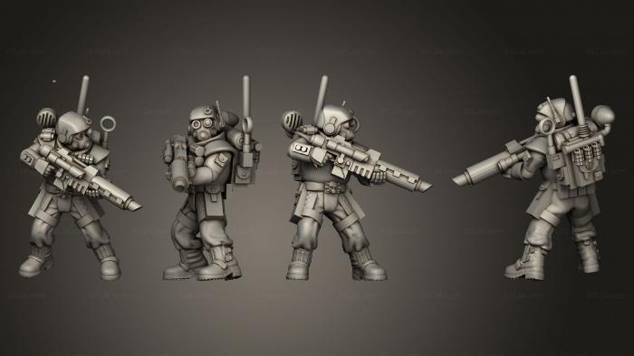 Military figurines (HSVG Advancing 05, STKW_7669) 3D models for cnc