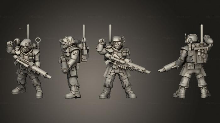 Military figurines (HSVG Advancing 06, STKW_7670) 3D models for cnc