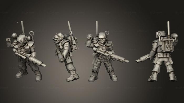 Military figurines (HSVG Advancing 09, STKW_7673) 3D models for cnc