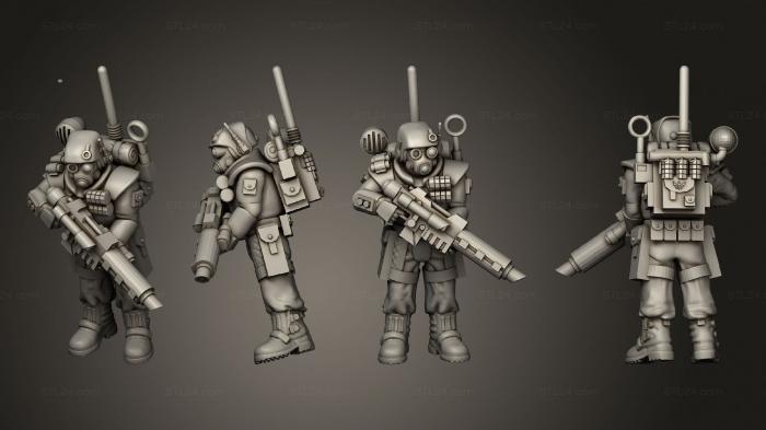 Military figurines (HSVG Advancing 11, STKW_7675) 3D models for cnc