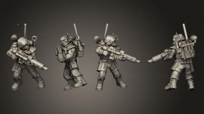 Military figurines (HSVG Advancing 16, STKW_7680) 3D models for cnc