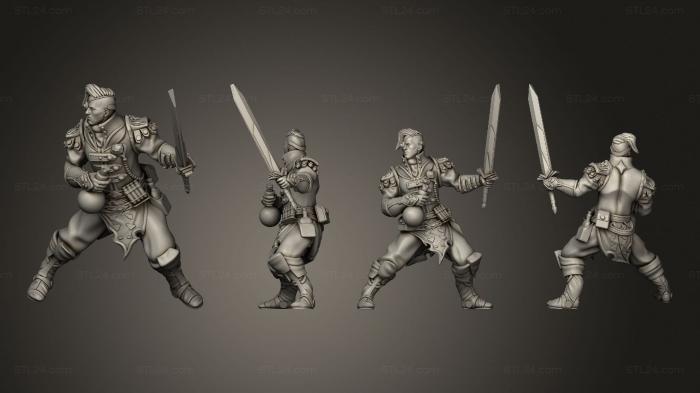 Military figurines (human artificer sword Shard v 3 01, STKW_7709) 3D models for cnc