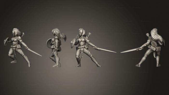 Military figurines (Human Bard 2 3, STKW_7714) 3D models for cnc