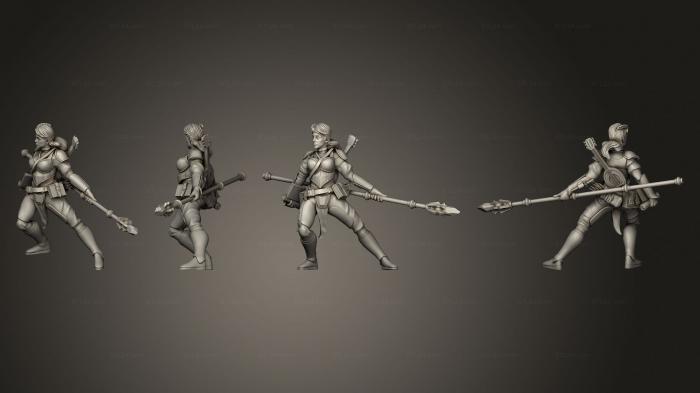 Military figurines (Human Bard 2, STKW_7715) 3D models for cnc