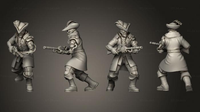 Military figurines (Human Fighter 04, STKW_7727) 3D models for cnc