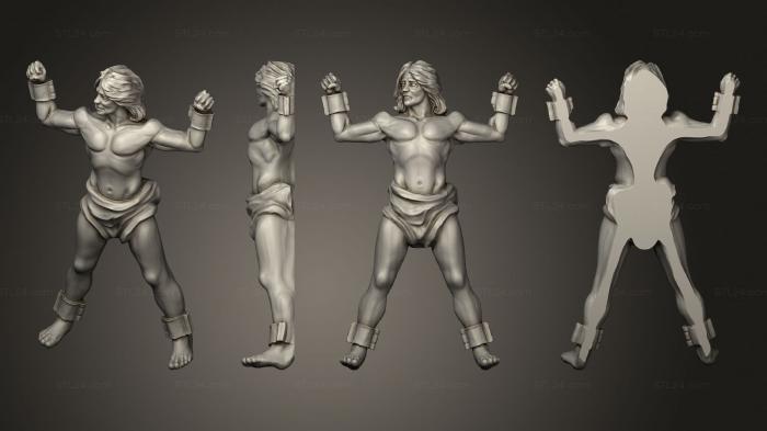 Military figurines (Human Male Sacrifice, STKW_7732) 3D models for cnc