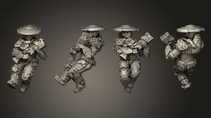 Статуэтки военные (Человек-наемник 2, STKW_7738) 3D модель для ЧПУ станка
