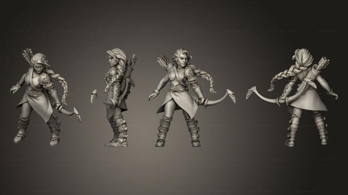 Military figurines (Human Ranger ver 1, STKW_7750) 3D models for cnc