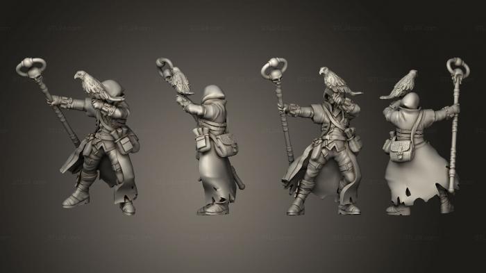 Military figurines (Human Sorcerer 06, STKW_7758) 3D models for cnc