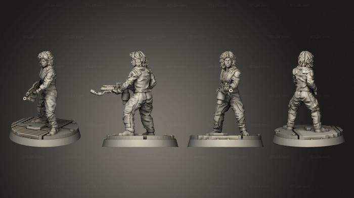 Military figurines (HUMAN SPACE CREW LANNIE MISALOUCHE, STKW_7759) 3D models for cnc