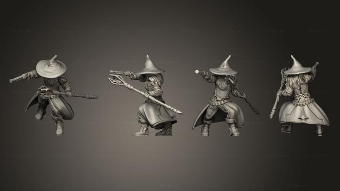 Military figurines (Human Wizard pistol v 3, STKW_7769) 3D models for cnc
