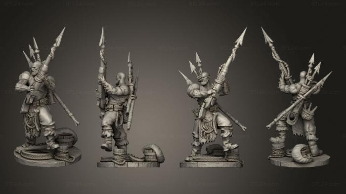 Military figurines (Hunter 03, STKW_7779) 3D models for cnc
