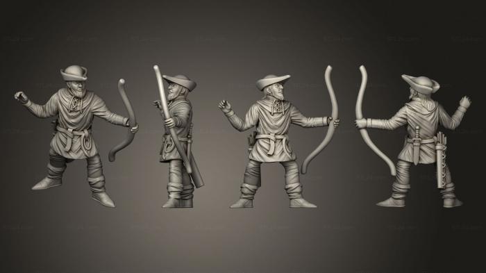 Military figurines (Hunter 07, STKW_7783) 3D models for cnc