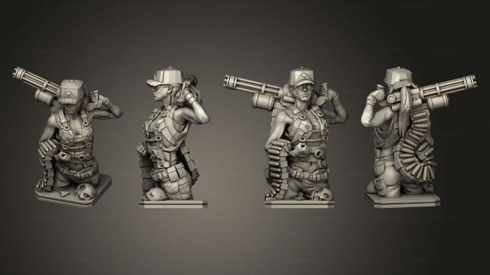 Military figurines (Huntress, STKW_7788) 3D models for cnc
