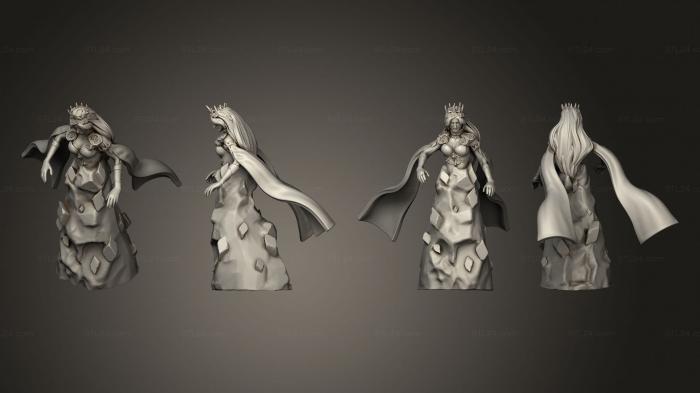Military figurines (Ice Sorceress Forst Shield, STKW_7813) 3D models for cnc