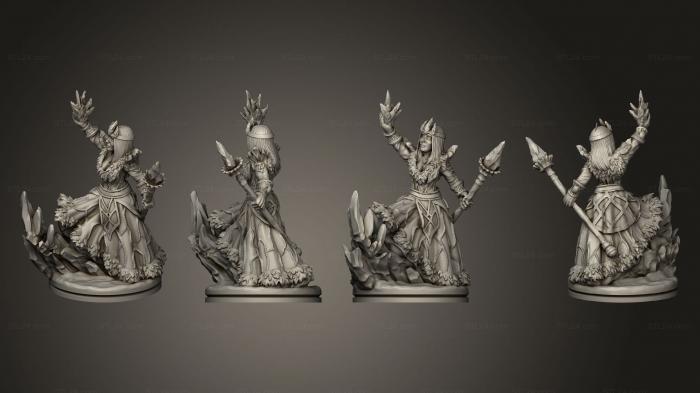 Military figurines (Ice Witch Beauty Based, STKW_7830) 3D models for cnc
