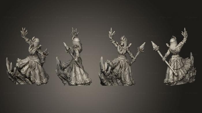 Military figurines (Ice Witch Beauty Unbased, STKW_7831) 3D models for cnc