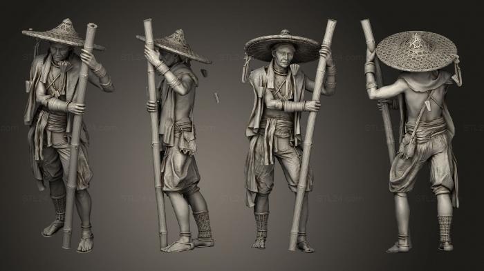 Military figurines (Igorot Elder Beefed, STKW_7837) 3D models for cnc