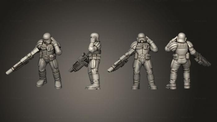 Military figurines (Imperial Arbiter 5 A, STKW_7890) 3D models for cnc