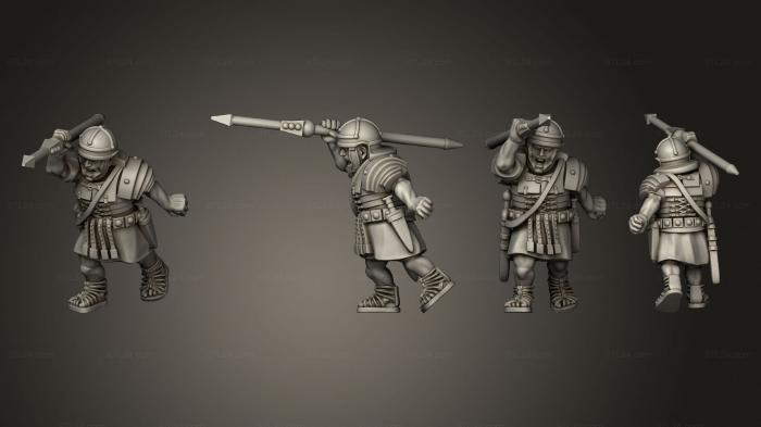 Military figurines (IMPERIAL LEGIONARY PILUM D, STKW_7902) 3D models for cnc