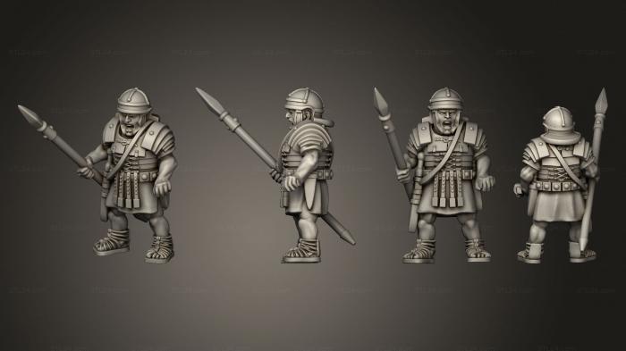 Military figurines (IMPERIAL LEGIONARY SPEAR A, STKW_7909) 3D models for cnc