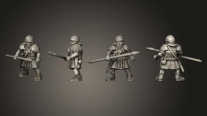 Military figurines (IMPERIAL LEGIONARY SPEAR D, STKW_7912) 3D models for cnc