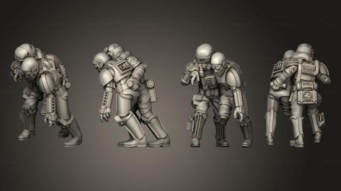 Military figurines (Imperial Medic 01, STKW_7919) 3D models for cnc