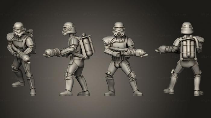 Military figurines (Incinerator Trooper v 3, STKW_7936) 3D models for cnc