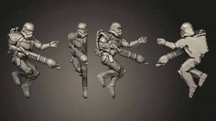 Military figurines (Incinerator Trooper, STKW_7937) 3D models for cnc