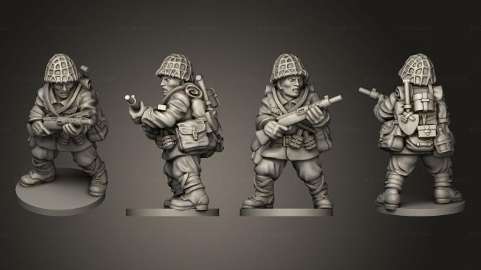 Military figurines (INFANTRY 15 C, STKW_7970) 3D models for cnc