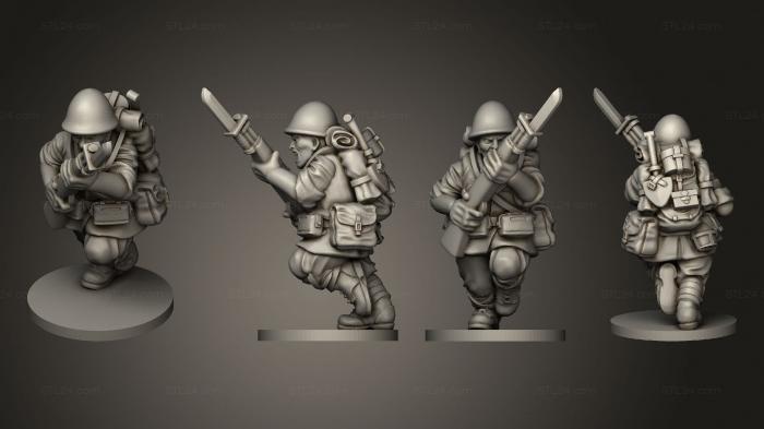 Military figurines (INFANTRY 15 RIFLEMAN C, STKW_7973) 3D models for cnc