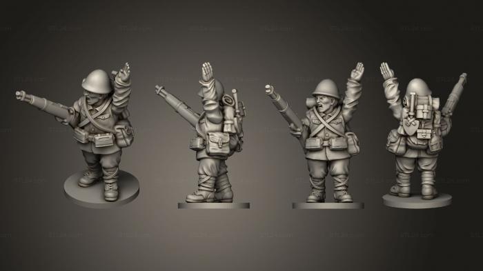 Military figurines (INFANTRY 15 RIFLEMAN D, STKW_7974) 3D models for cnc