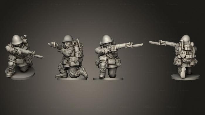 Military figurines (INFANTRY 15 RIFLEMAN E, STKW_7975) 3D models for cnc