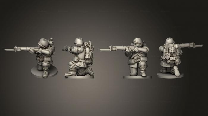 Military figurines (INFANTRY 15 RIFLEMAN I, STKW_7978) 3D models for cnc