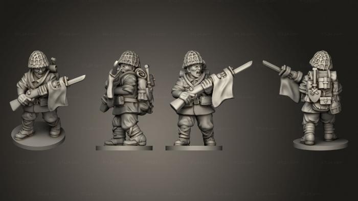 Military figurines (INFANTRY 15 RIFLEMAN J, STKW_7979) 3D models for cnc