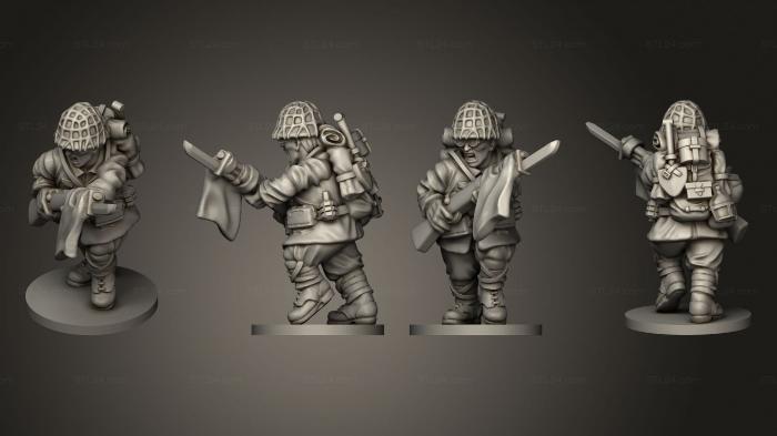 Military figurines (INFANTRY 15 RIFLEMAN K, STKW_7980) 3D models for cnc