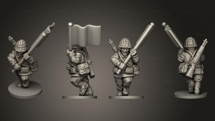 Military figurines (INFANTRY 15 RIFLEMAN, STKW_7981) 3D models for cnc