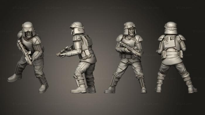Military figurines (infantry 16, STKW_7982) 3D models for cnc