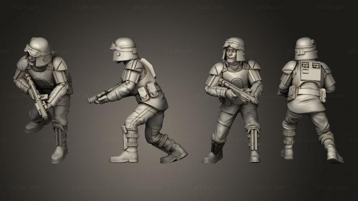 Military figurines (infantry 18, STKW_7983) 3D models for cnc
