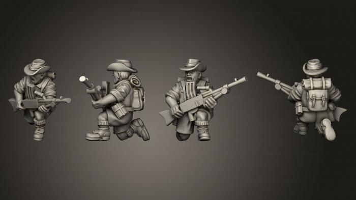Military figurines (infantry 24, STKW_7989) 3D models for cnc