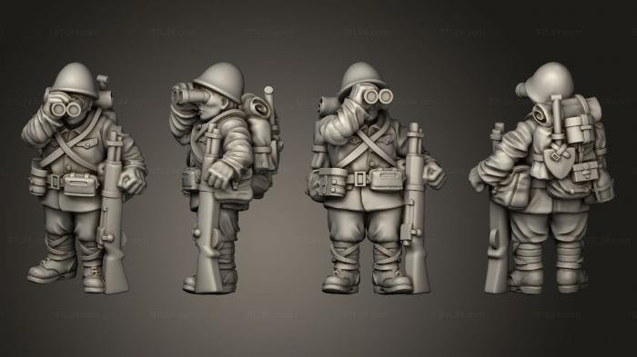 Military figurines (INFANTRY IJA OBSERVER A, STKW_8075) 3D models for cnc