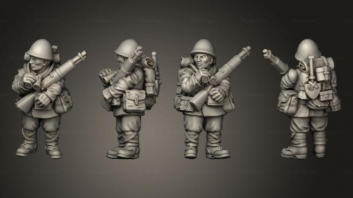 Military figurines (INFANTRY IJA OBSERVER B, STKW_8076) 3D models for cnc