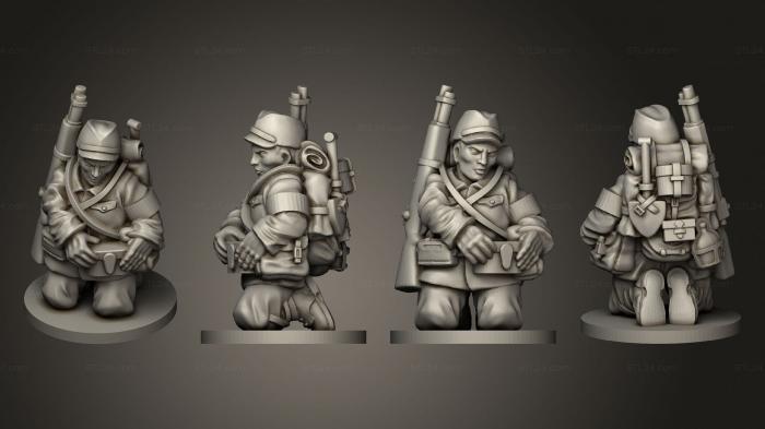 Military figurines (INFANTRY MEDICS 15 MEDIC A, STKW_8101) 3D models for cnc