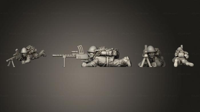 Статуэтки военные (СТРЕЛОК ММГ ПЕХОТЫ, STKW_8108) 3D модель для ЧПУ станка