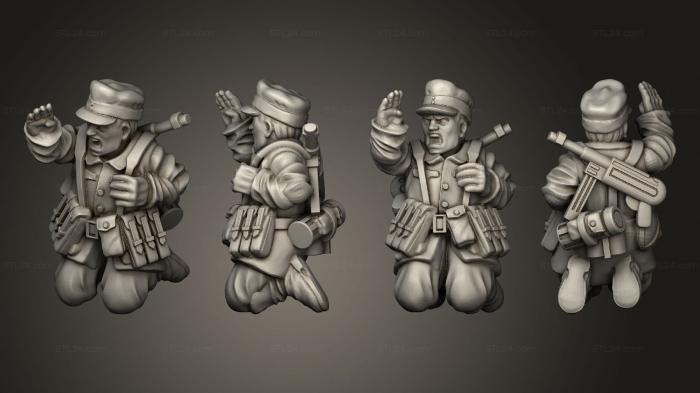 Military figurines (INFANTRY MORTAR GER ASSISTANT B, STKW_8110) 3D models for cnc