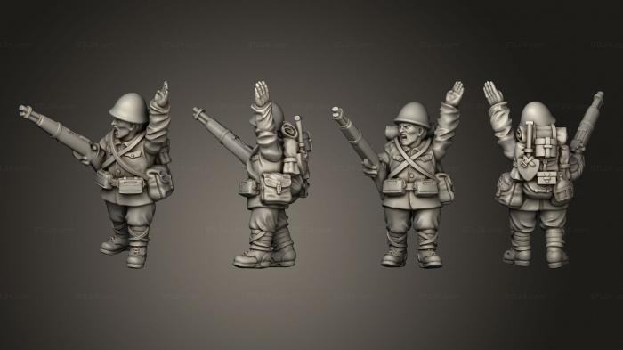 Military figurines (INFANTRY RIFLEMAN D, STKW_8141) 3D models for cnc