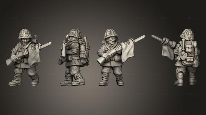 Military figurines (INFANTRY RIFLEMAN J, STKW_8147) 3D models for cnc