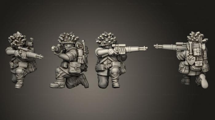Military figurines (INFANTRY SNIPER A, STKW_8150) 3D models for cnc