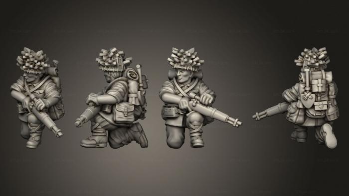 Military figurines (INFANTRY SNIPER B, STKW_8151) 3D models for cnc