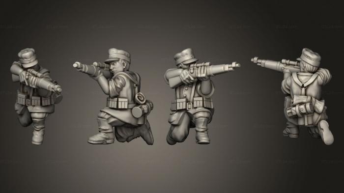 Military figurines (INFANTRY SNIPERS GER SNIPER A, STKW_8154) 3D models for cnc